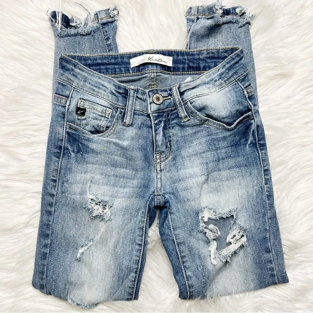 KanCan BUNDLE Mid Rise Skinny Jeans Light Medium Denim Wash Size 22